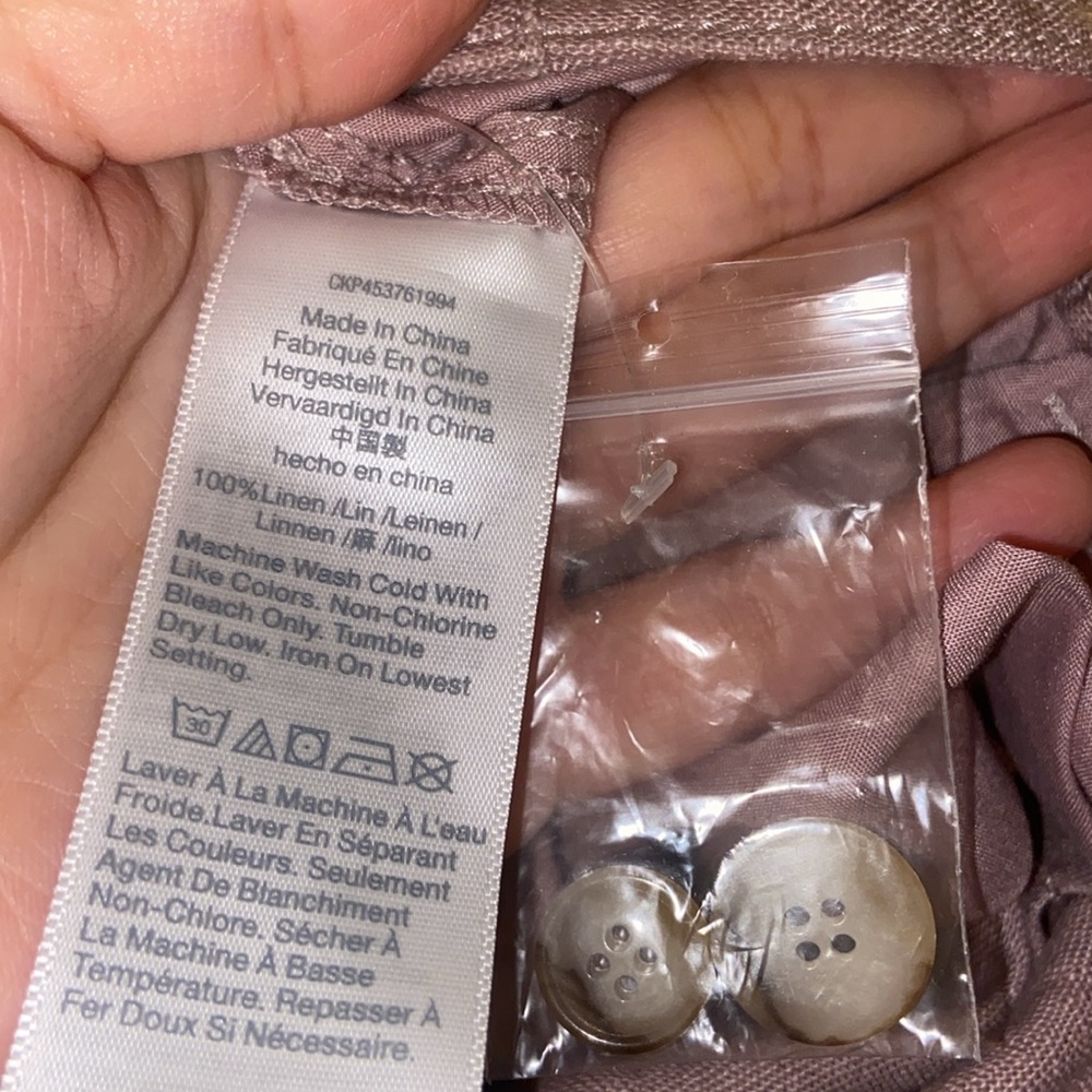 NWT Madewell Linen Long Pleated Shorts - Picture 4 of 4